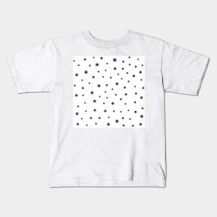 Starry night white background Kids T-Shirt